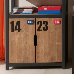 New Wohnen Jugendzimmer Einrichtung Krefos aus Kiefer teilmassiv (zweiteilig)