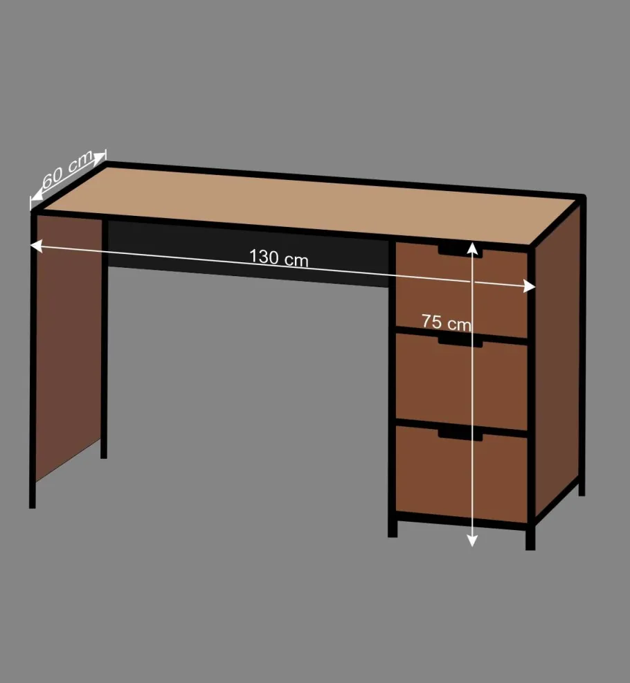 New Wohnen Jugendzimmer Einrichtung Krefos aus Kiefer teilmassiv (zweiteilig)