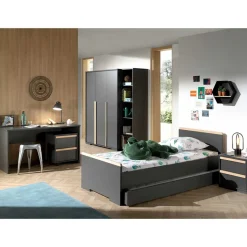 New Wohnen Jugendzimmer komplett Möbelset - Navlius (sechsteilig)
