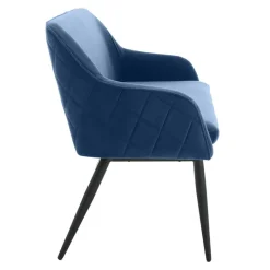 Outlet Wohnen Küchenbank in Blau mit Schwarz - Zarcon