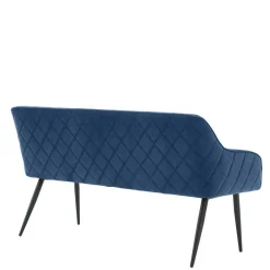 Outlet Wohnen Küchenbank in Blau mit Schwarz - Zarcon
