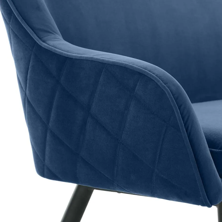 Outlet Wohnen Küchenbank in Blau mit Schwarz - Zarcon