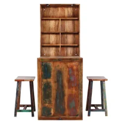 Hot Wohnen Küchenbar ausklappbar im Shabby Chic - Jamaica (dreiteilig)