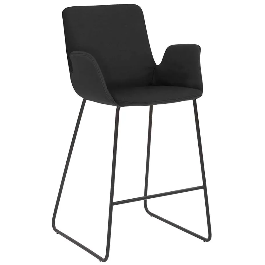 Outlet Wohnen Küchenhocker mit Lehne & Armlehnen - Solino