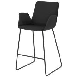 Outlet Wohnen Küchenhocker mit Lehne & Armlehnen - Solino