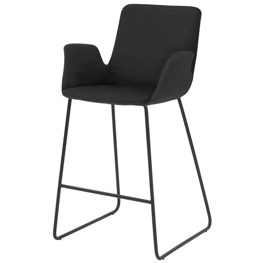 Outlet Wohnen Küchenhocker mit Lehne & Armlehnen - Solino