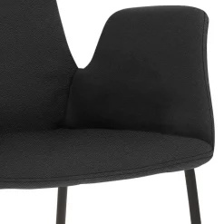 Outlet Wohnen Küchenhocker mit Lehne & Armlehnen - Solino