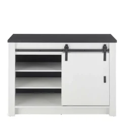 Clearance Wohnen Küchenmöbel mit Theke in Weiß & Grau - Eture (sechsteilig)