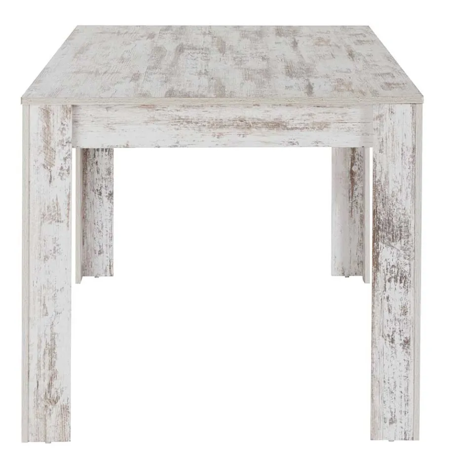 Wohnen Küchentisch in Holzoptik White Wash Shabby - Remania