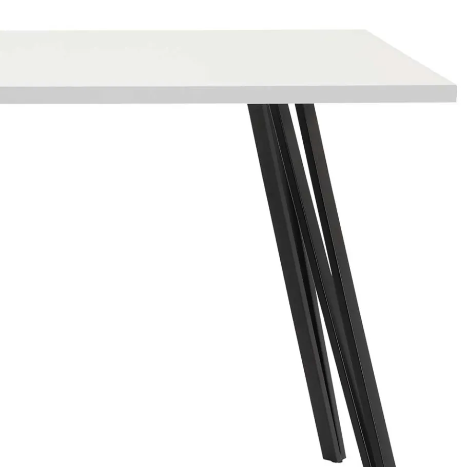 Sale Wohnen Küchentisch in Weiß & Schwarz - Teresia