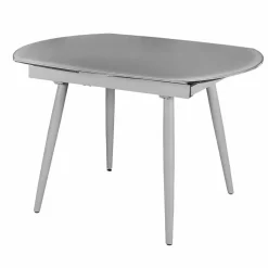 New Wohnen Küchentisch Sectian aus Glas Grau