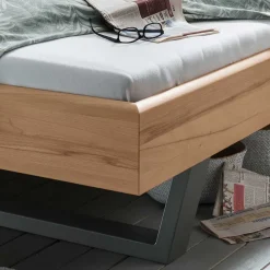 Best Wohnen Kernbuche Bett mit Bügelgestell - Eudrinia