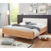 Hot Wohnen Kernbuche Designbett mit Kunstleder Kopfteil - Krofun