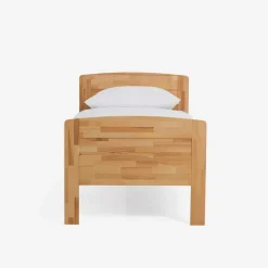 Best Wohnen Kernbuche Einzelbett Islando mit Kopfteil und Fußteil