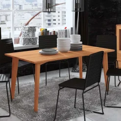 Clearance Wohnen Kernbuche Holztisch mit 90 cm Breite - Junola