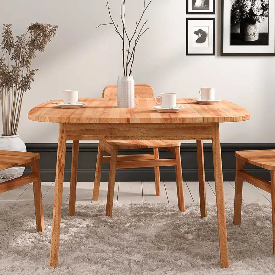 Best Wohnen Kernbuche Tisch mit 100 cm Tiefe - Lana