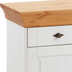 Outlet Wohnen Kiefer Esszimmer Sideboard Sibiuta in Weiß