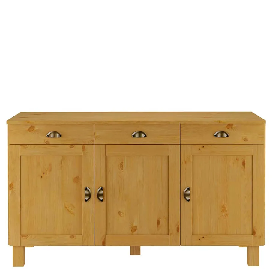 New Wohnen Kiefer Massivholz Sideboard im Landhausstil - Marlisa