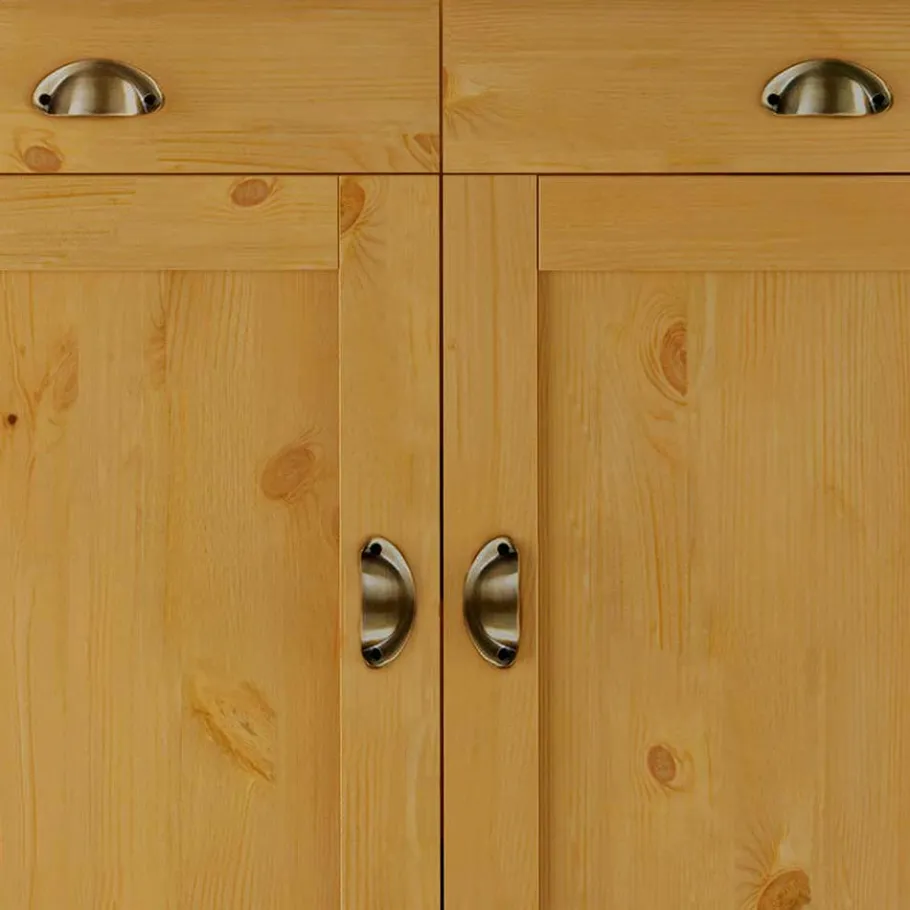 New Wohnen Kiefer Massivholz Sideboard im Landhausstil - Marlisa