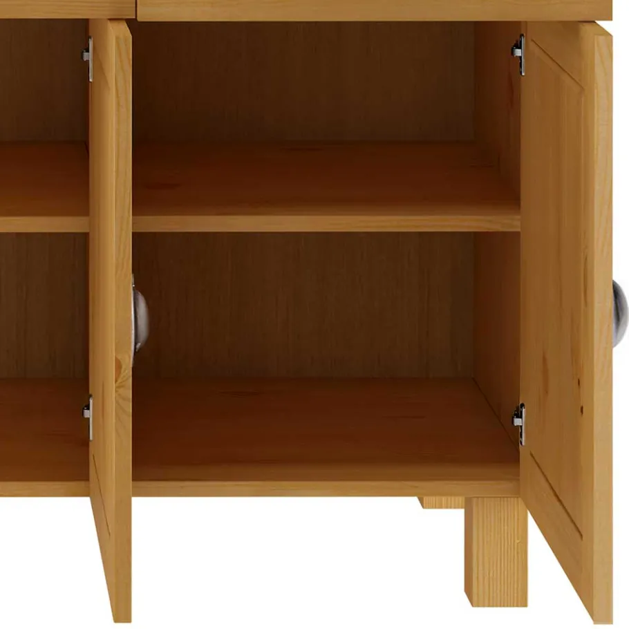 New Wohnen Kiefer Massivholz Sideboard im Landhausstil - Marlisa