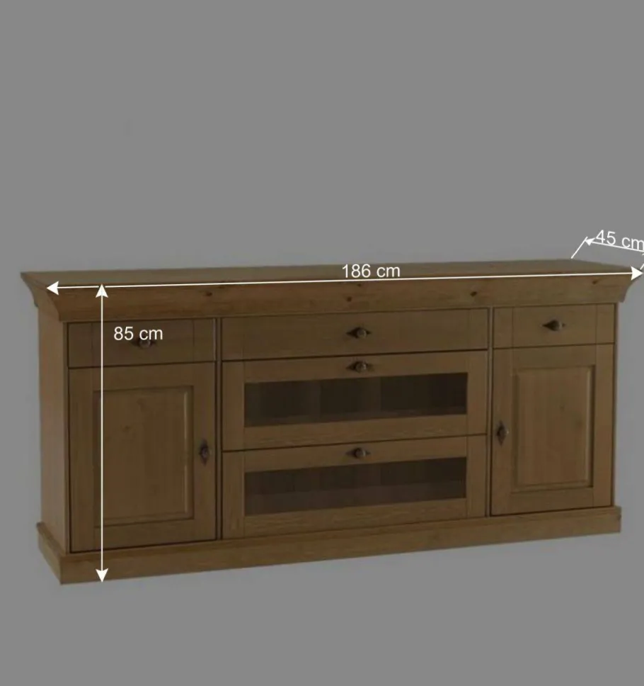 Sale Wohnen Kiefer Sideboard Piatra im Landhausstil