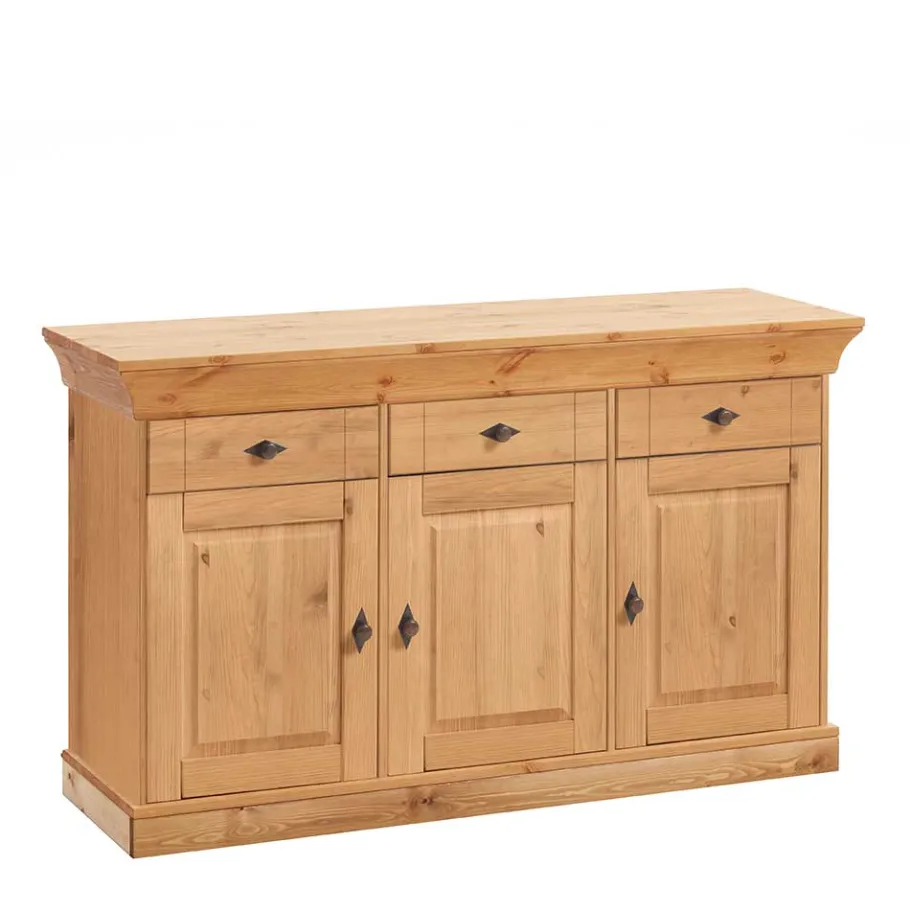 New Wohnen Kiefer-Massivholz Sideboard Piatra im Landhausstil