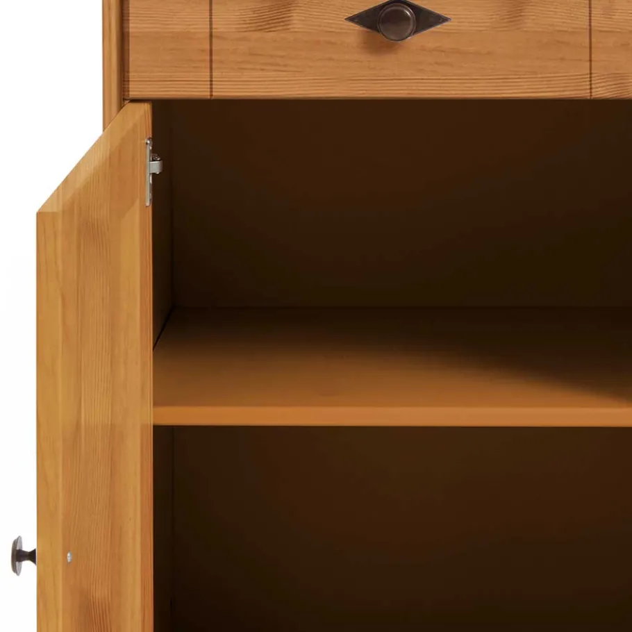 New Wohnen Kiefer-Massivholz Sideboard Piatra im Landhausstil