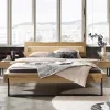 Sale Wohnen Kiefernholz Balkenbett mit LED Licht - Antina
