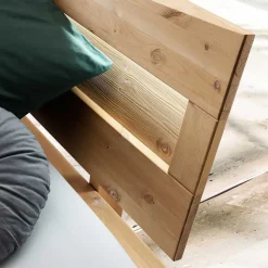 Sale Wohnen Kiefernholz Balkenbett mit LED Licht - Antina
