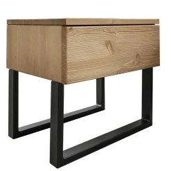 Sale Wohnen Kiefernholz Balkenbett mit LED Licht - Antina