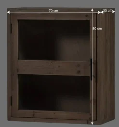 Sale Wohnen Kiefernholz Hängeschrank für die Küche - Macsena