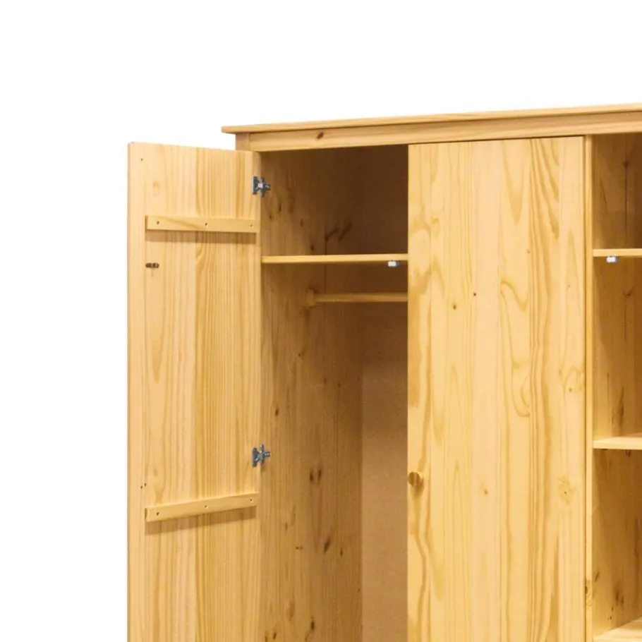 Sale Wohnen Kiefernholz Kleiderschrank massiv - Nastonia