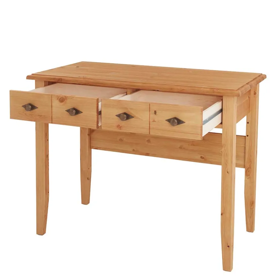 Outlet Wohnen Kiefernholz Schreibtisch kompakt 102x53 cm - Piatra