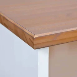 Best Wohnen Kiefernholz TV Unterschrank in Weiß Braun - Vatina
