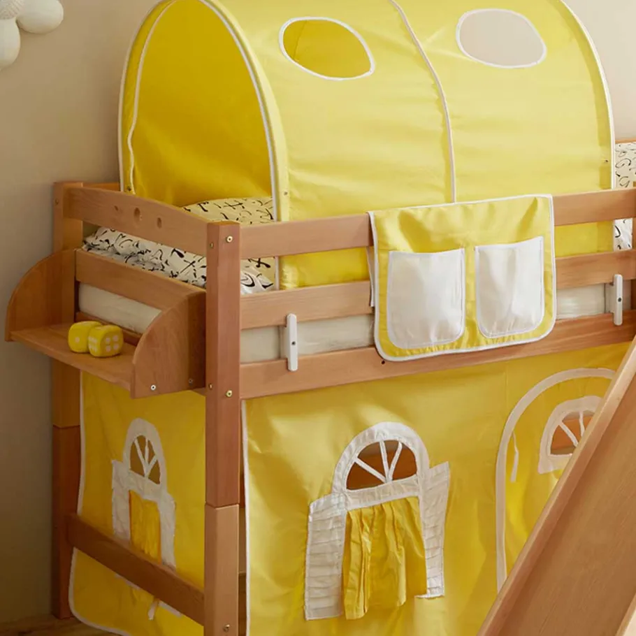 Best Wohnen Kinder Hochbett in Buche & Gelb - Trapani