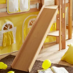 Best Wohnen Kinder Hochbett in Buche & Gelb - Trapani