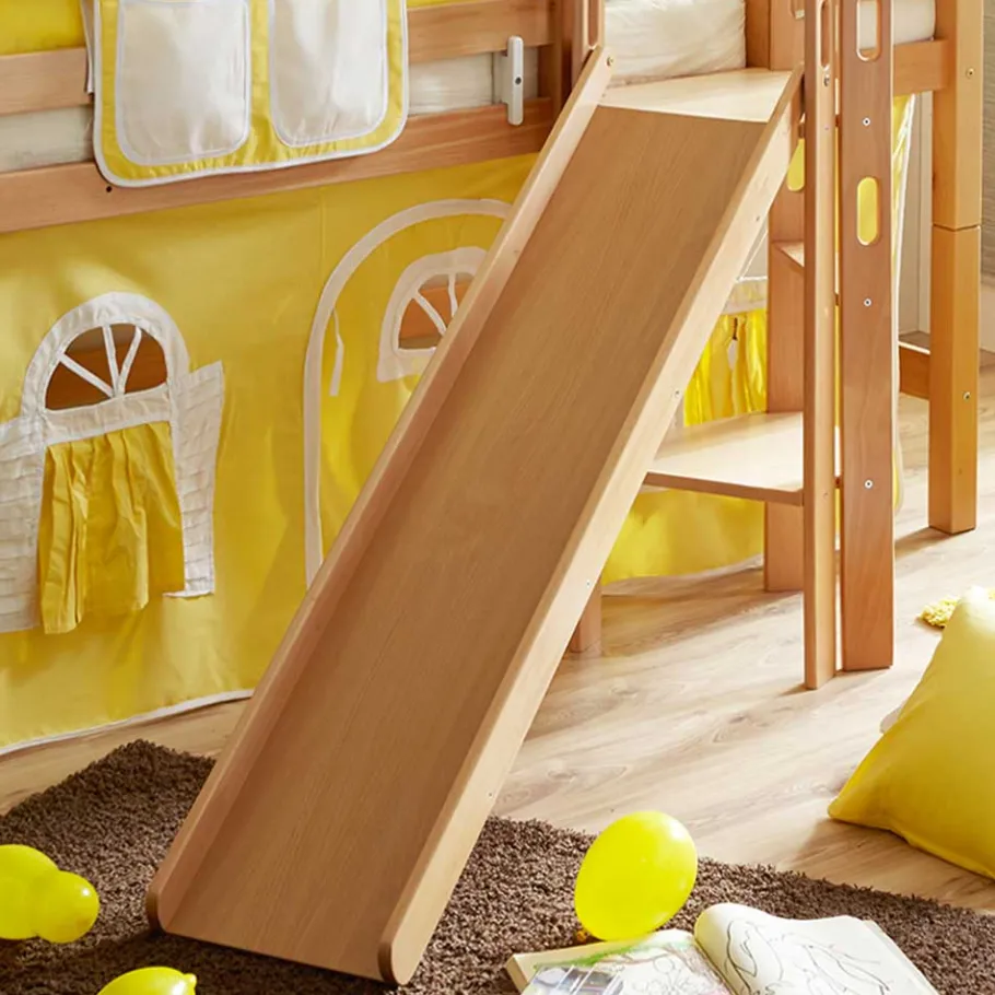 Best Wohnen Kinder Hochbett in Buche & Gelb - Trapani