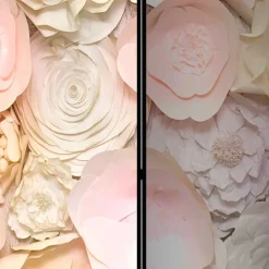 Best Wohnen Klappbarer Paravent mit Blumen Foto - Nurzia
