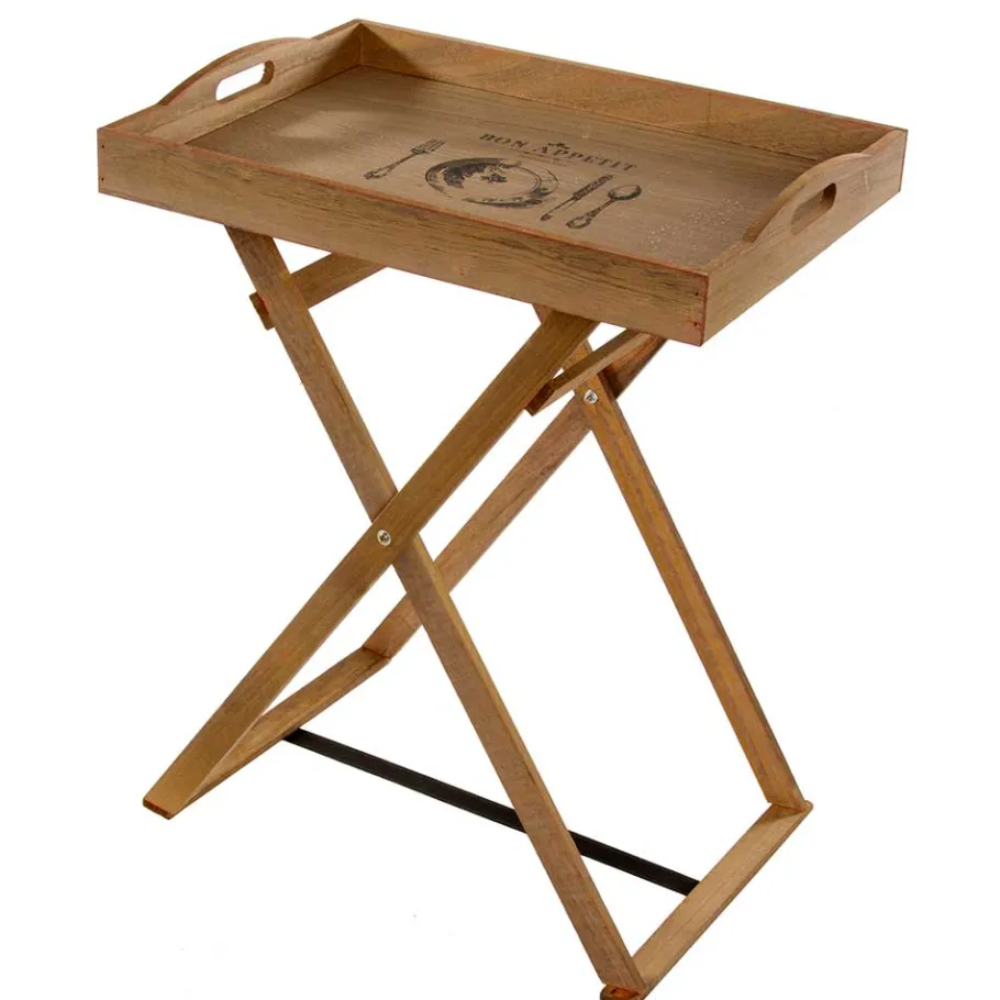 Sale Wohnen Klappbarer Tabletttisch in der Größe 48x63x35 cm - Villama