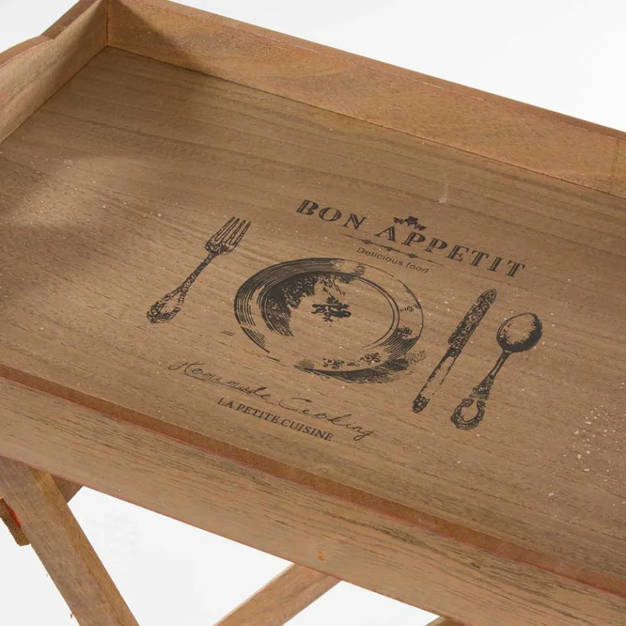 Sale Wohnen Klappbarer Tabletttisch in der Größe 48x63x35 cm - Villama