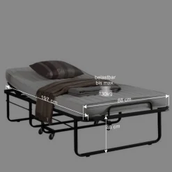 Clearance Wohnen Klappbett Kandis aus Metall