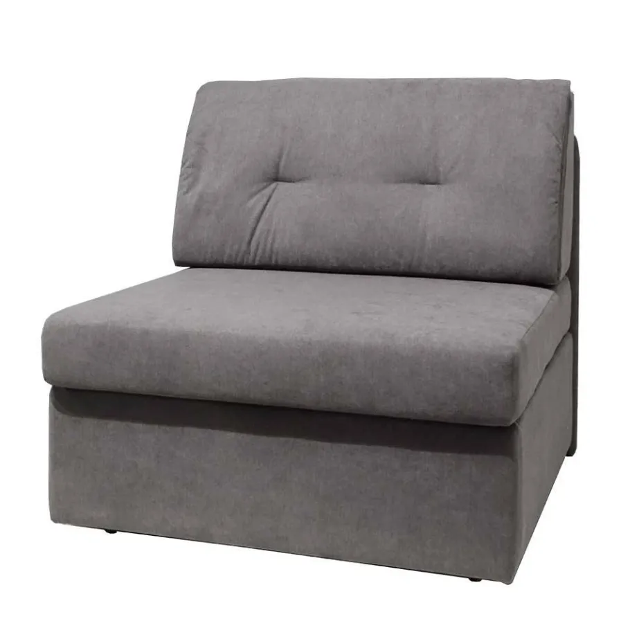Clearance Wohnen Klappsessel in Silber Grau Webstoff - Belania