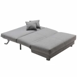 Discount Wohnen Klappsofa in Hellgrau Jerome mit 120x200 140x200