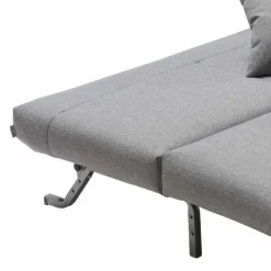 Discount Wohnen Klappsofa in Hellgrau Jerome mit 120x200 140x200