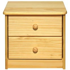 Clearance Wohnen Klassische Holz Nachtkommode aus Kiefer - Kascanu