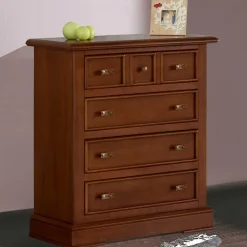 New Wohnen Klassische Kommode in Walnuss Braun - Istefanio