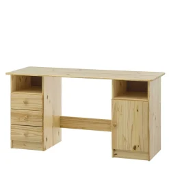 Wohnen Klassischer Holz Schreibtisch aus Kiefer Massivholz - Gomeria