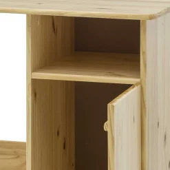 Wohnen Klassischer Holz Schreibtisch aus Kiefer Massivholz - Gomeria