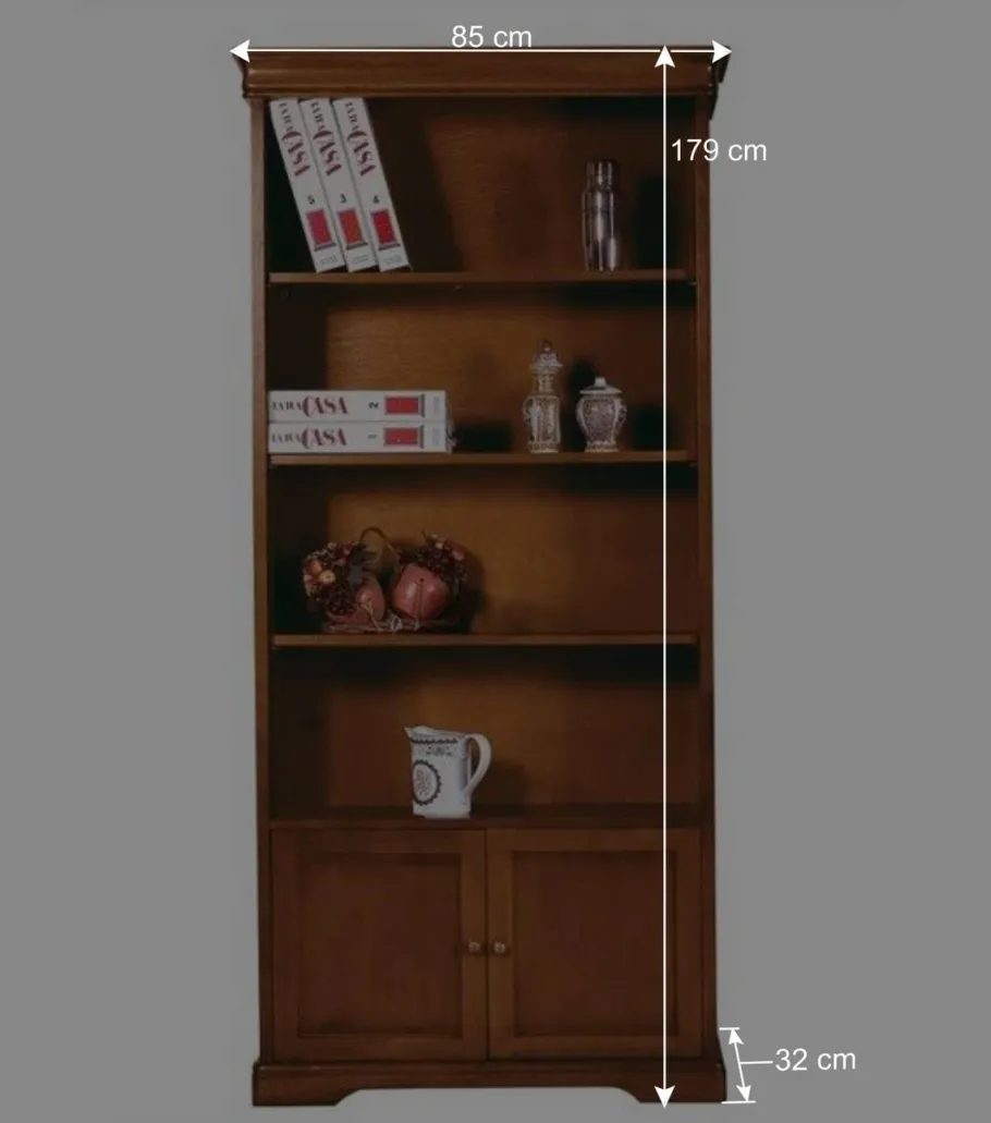 Clearance Wohnen Klassisches Bücherregal 85x179x32 cm - Lemerzi