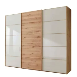 Discount Wohnen Kleiderschrank 250 cm breit mit zwei Höhen - Nikoba